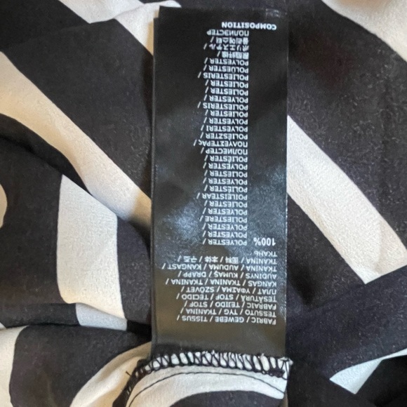 NWT KILLSTAR DRESS black and white stripped double breasted pockets belt SZ L - Picture 4 of 6